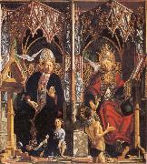 PACHER, Michael St Augustine and St Gregory oil